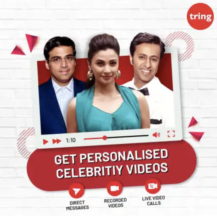 Tring App Loot - Free Celebrity Shout Out Videos at Rs.0